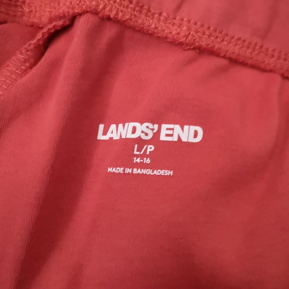 Lands' End Red-Orange Sport Knit Straight Leg New w/out Tags Medium & Large - Picture 8 of 8